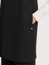 Gilet lungo in Compact  Neri Donna - Ragno