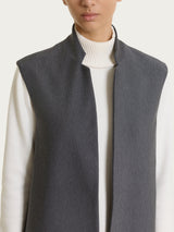 Gilet lungo in Compact  Neri Donna - Ragno