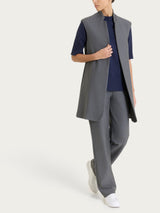 Gilet lungo in Compact  Neri Donna - Ragno
