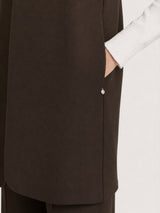 Gilet lungo in Compact  Marroni Donna - Ragno