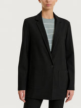 Blazer monopetto con un bottone in Compact Neri Donna - Ragno