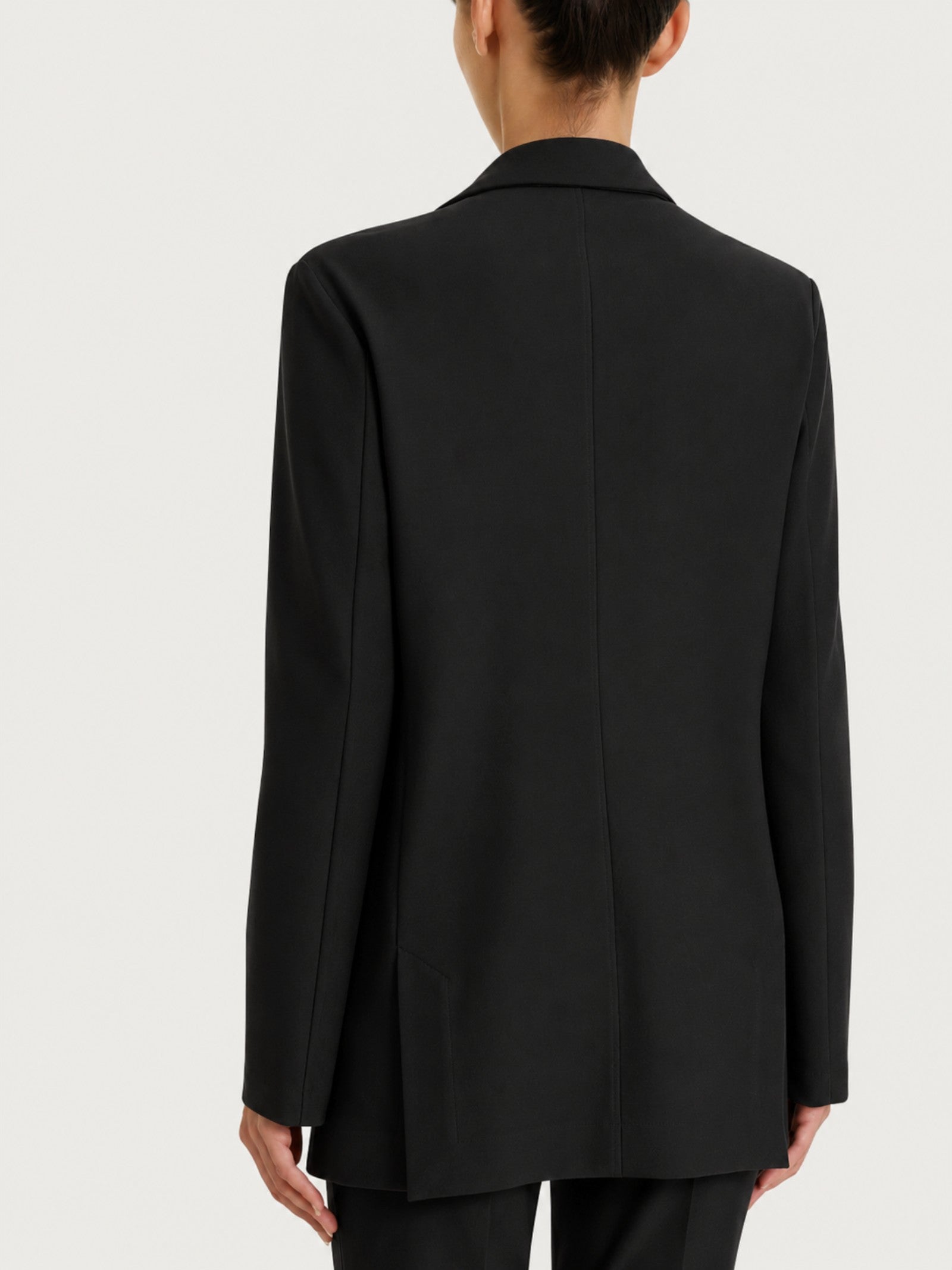 Blazer monopetto con un bottone in Compact Neri Donna - Ragno