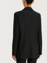 Blazer monopetto con un bottone in Compact Neri Donna - Ragno