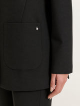 Blazer monopetto con un bottone in Compact Neri Donna - Ragno