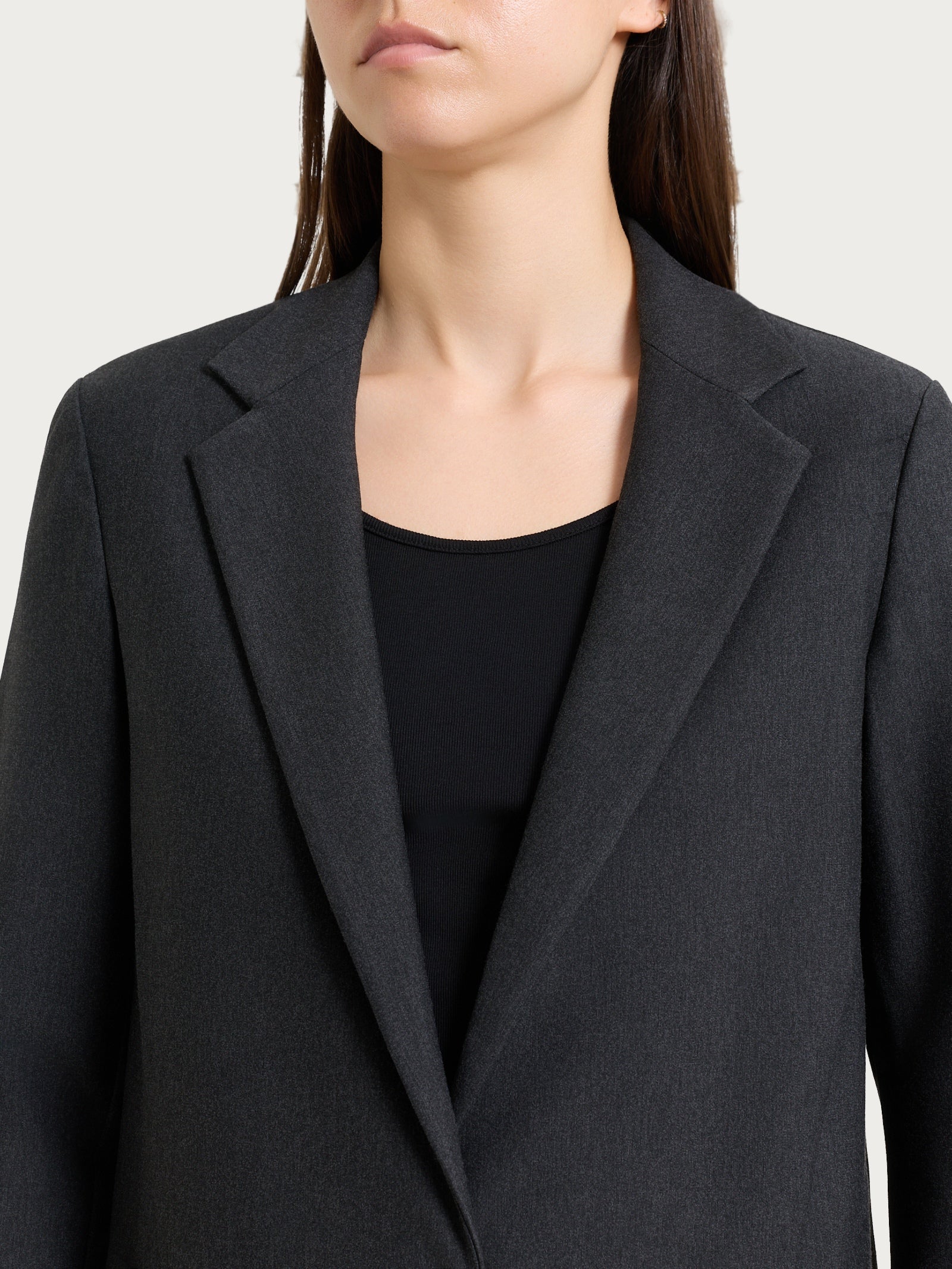 Blazer monopetto con un bottone in Compact Neri Donna - Ragno