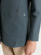 Blazer monopetto con un bottone in Compact Grigi Donna - Ragno