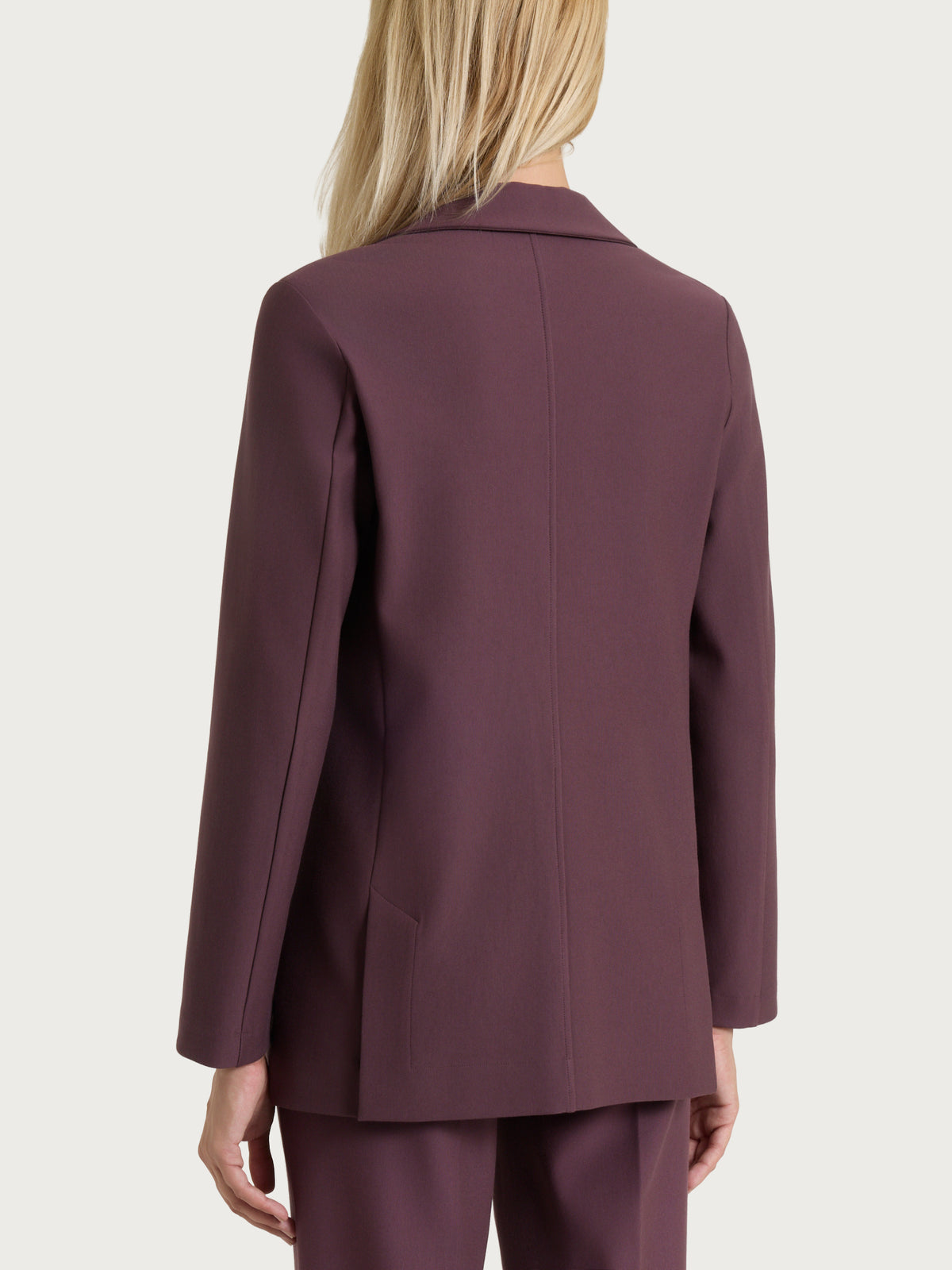 Blazer monopetto con un bottone in Compact Viola Donna - Ragno