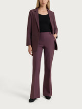 Blazer monopetto con un bottone in Compact Viola Donna - Ragno