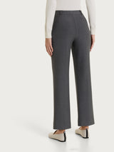 Pantalone flare con tasche in Compact Neri Donna - Ragno