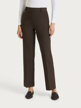 Pantalone flare con tasche in Compact Marroni Donna - Ragno
