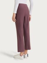 Pantalone flare con tasche in Compact Viola Donna - Ragno