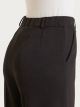 Pantalone a palazzo con tasche e micro pattern in Jacquard Marroni Donna - Ragno