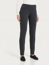 Pantalone a sigaretta con micro pattern in Jacquard Neri Donna - Ragno