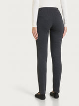 Pantalone a sigaretta con micro pattern in Jacquard Neri Donna - Ragno