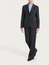 Blazer due bottoni con pied de poule in Jacquard Neri Donna - Ragno