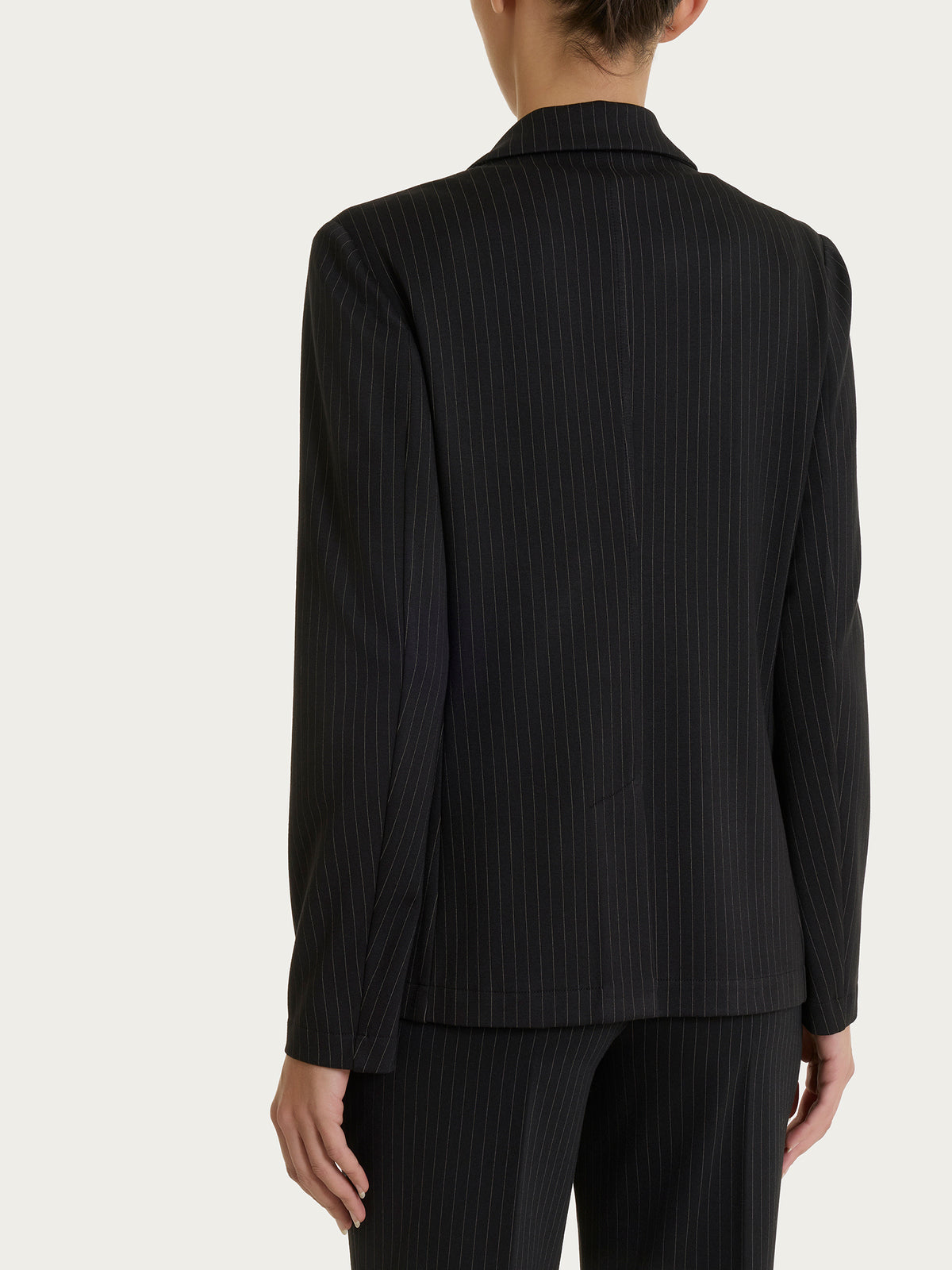 Blazer gessato con due bottoni in Jacquard Neri Donna - Ragno