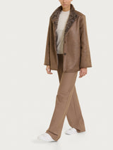 SoftCoat Giaccone con bottoni double-face effetto curly Marroni Donna - Ragno