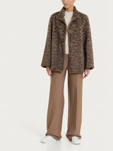 SoftCoat Giaccone con bottoni double-face effetto curly Marroni Donna - Ragno