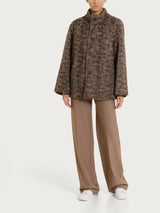 SoftCoat Giaccone con bottoni double-face effetto curly Marroni Donna - Ragno