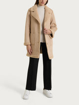 FuzzyCoat Cappotto corto double-face effetto Curly Marroni Donna - Ragno