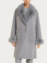 SoftCoat Cappotto effetto fuzzy Neri Donna - Ragno