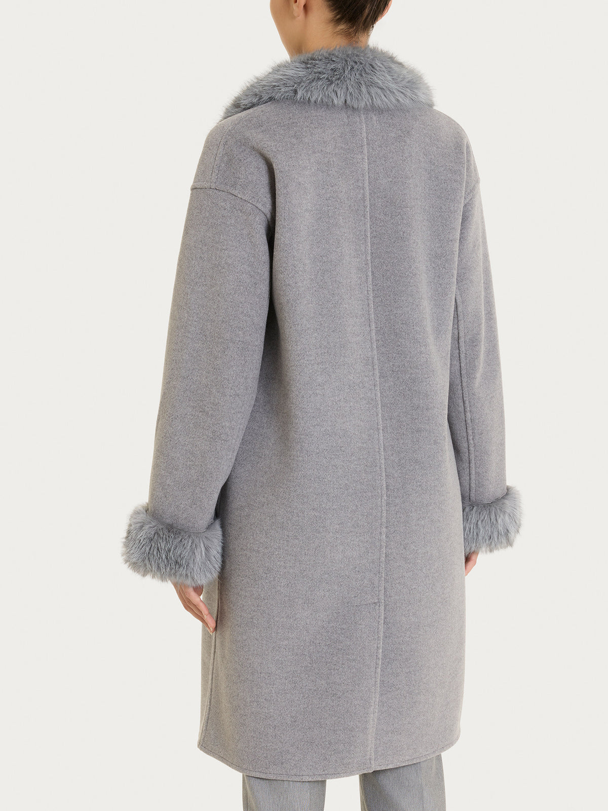 SoftCoat Cappotto effetto fuzzy Neri Donna - Ragno