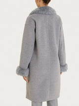 SoftCoat Cappotto effetto fuzzy Neri Donna - Ragno