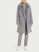 SoftCoat Cappotto effetto fuzzy Neri Donna - Ragno