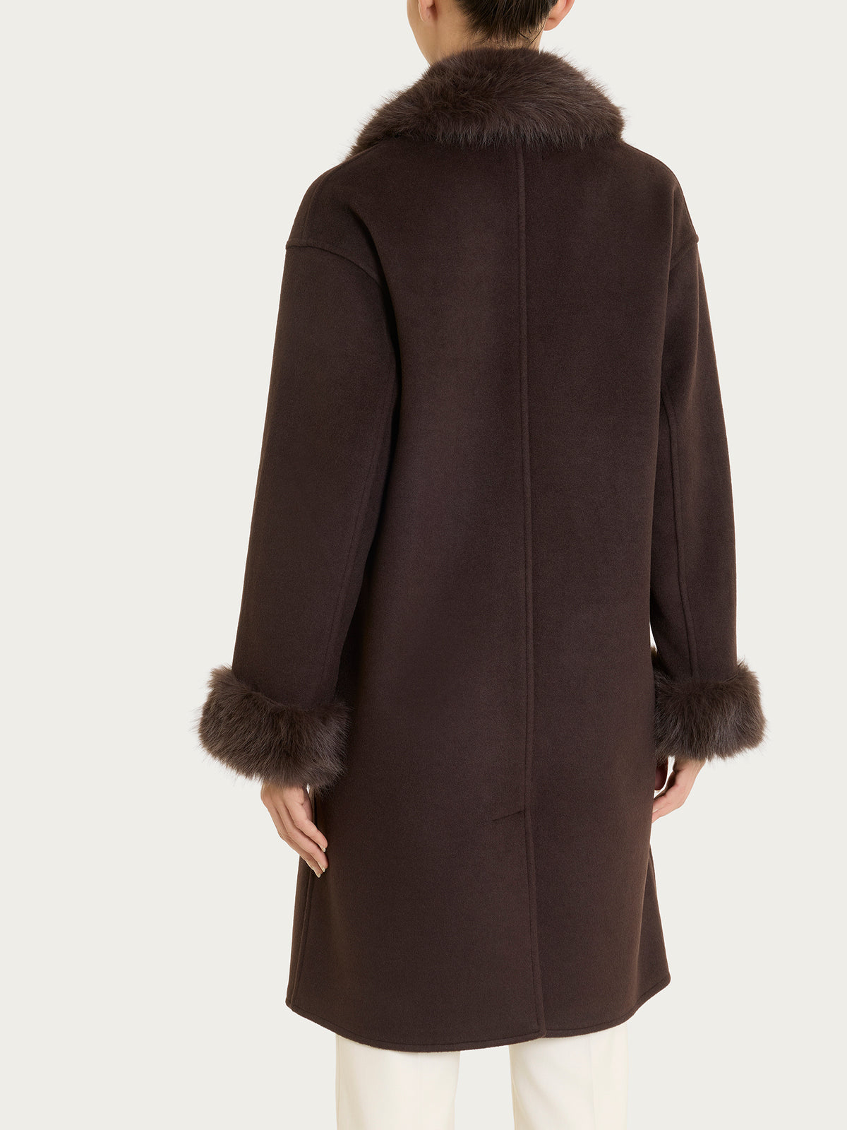 SoftCoat Cappotto effetto fuzzy Marroni Donna - Ragno