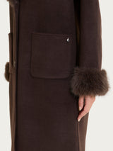 SoftCoat Cappotto effetto fuzzy Marroni Donna - Ragno