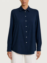 Camicia in Light Flannel Blu Donna - Ragno