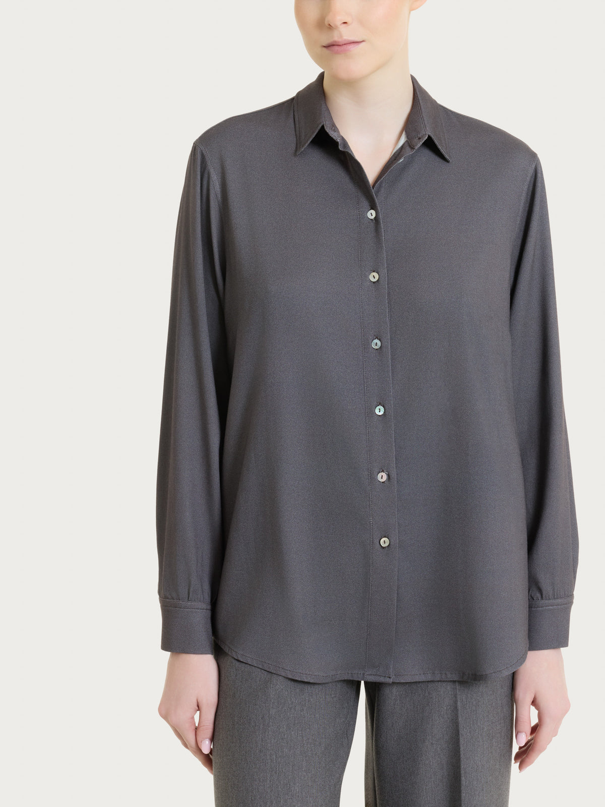 Camicia in Light Flannel Neri Donna - Ragno