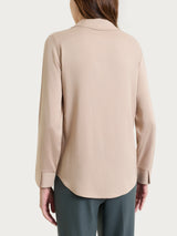 Blusa con scollo a serafino in Light Flannel Grigi Donna - Ragno