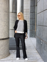 Smanicato a righe pari Four Seasons Neri Donna - Ragno