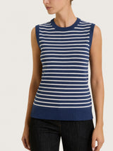 Smanicato a righe pari Four Seasons Blu Donna - Ragno