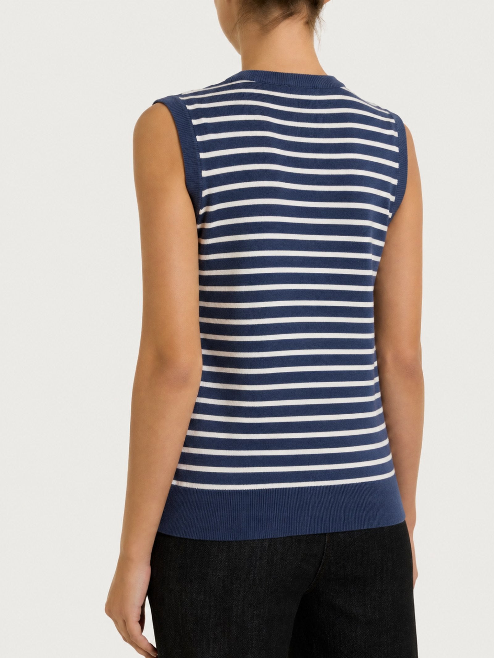 Smanicato a righe pari Four Seasons Blu Donna - Ragno