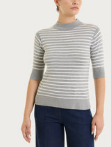 Lupetto a righe pari Four Seasons Neri Donna - Ragno