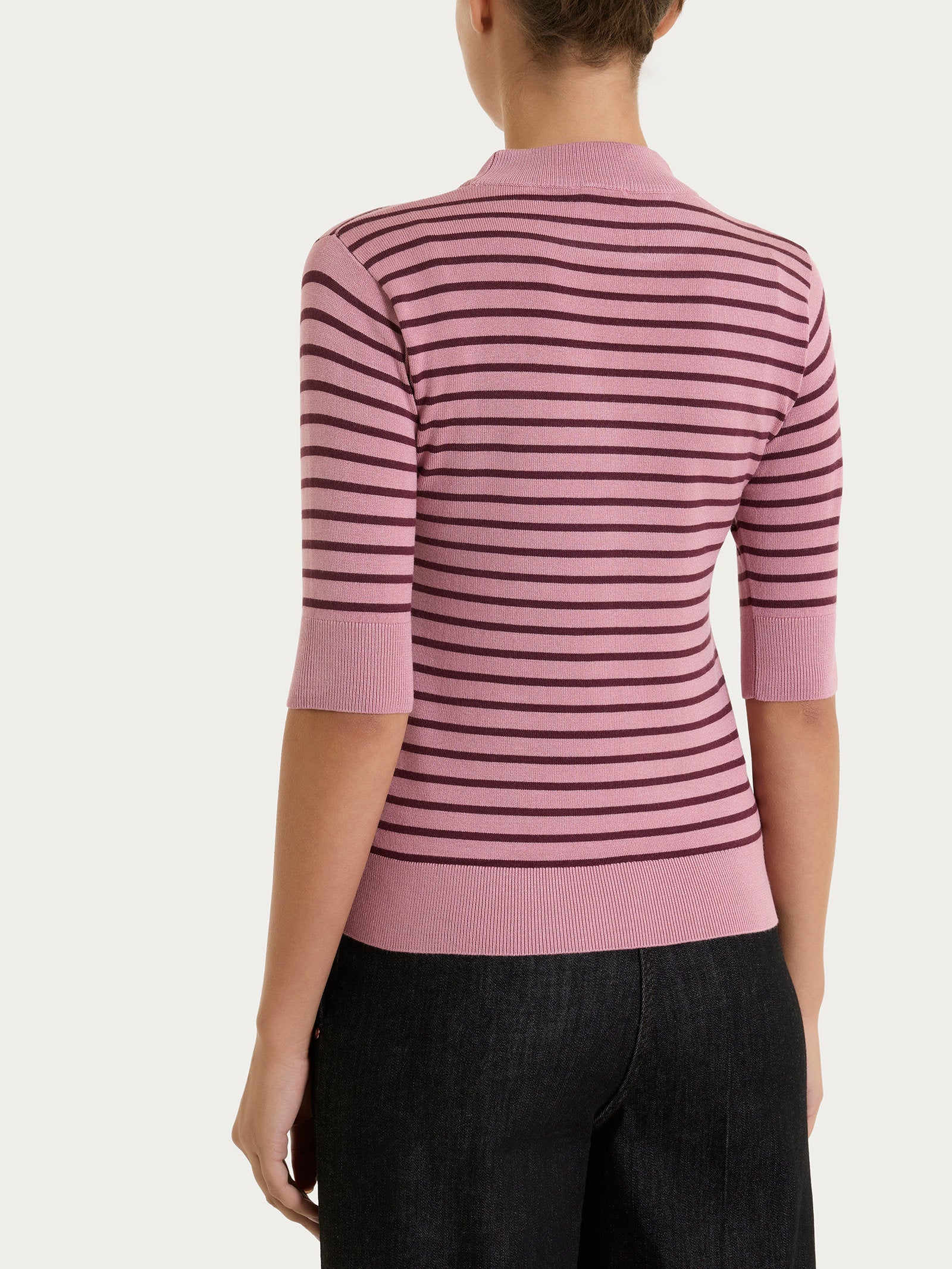 Lupetto a righe pari Four Seasons Viola Donna - Ragno