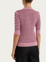 Lupetto a righe pari Four Seasons Viola Donna - Ragno