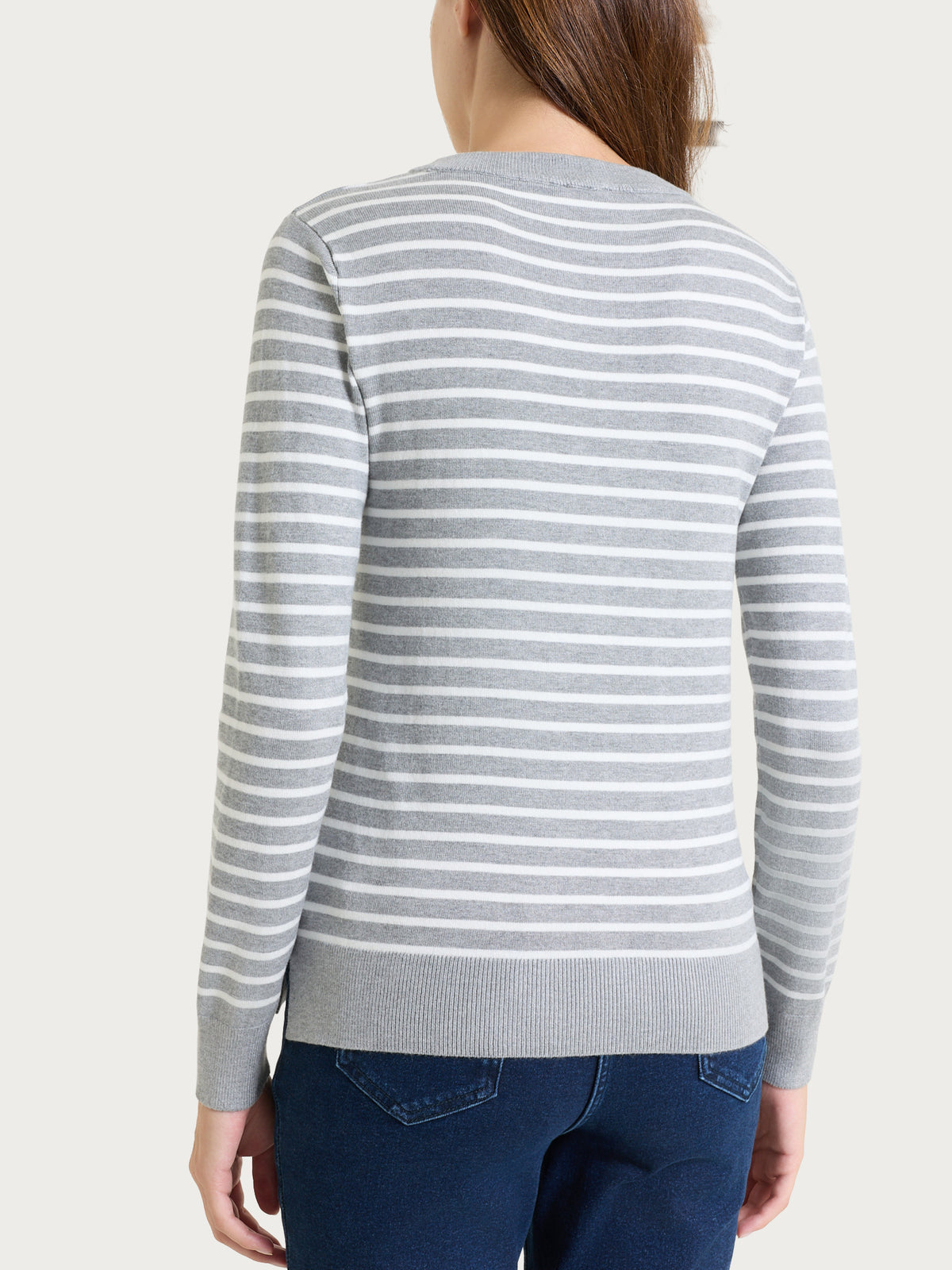 Maglia girocollo a righe pari Four Seasons Neri Donna - Ragno