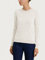 Maglia girocollo a righe pari Four Seasons Bianchi Donna - Ragno