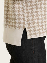 Dolcevita con fantasia pied de poule Four Seasons Marroni Donna - Ragno