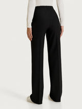 Pantalone ampio in Compact Neri Donna - Ragno