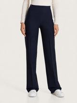 Pantalone ampio in Compact Blu Donna - Ragno