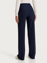 Pantalone ampio in Compact Blu Donna - Ragno