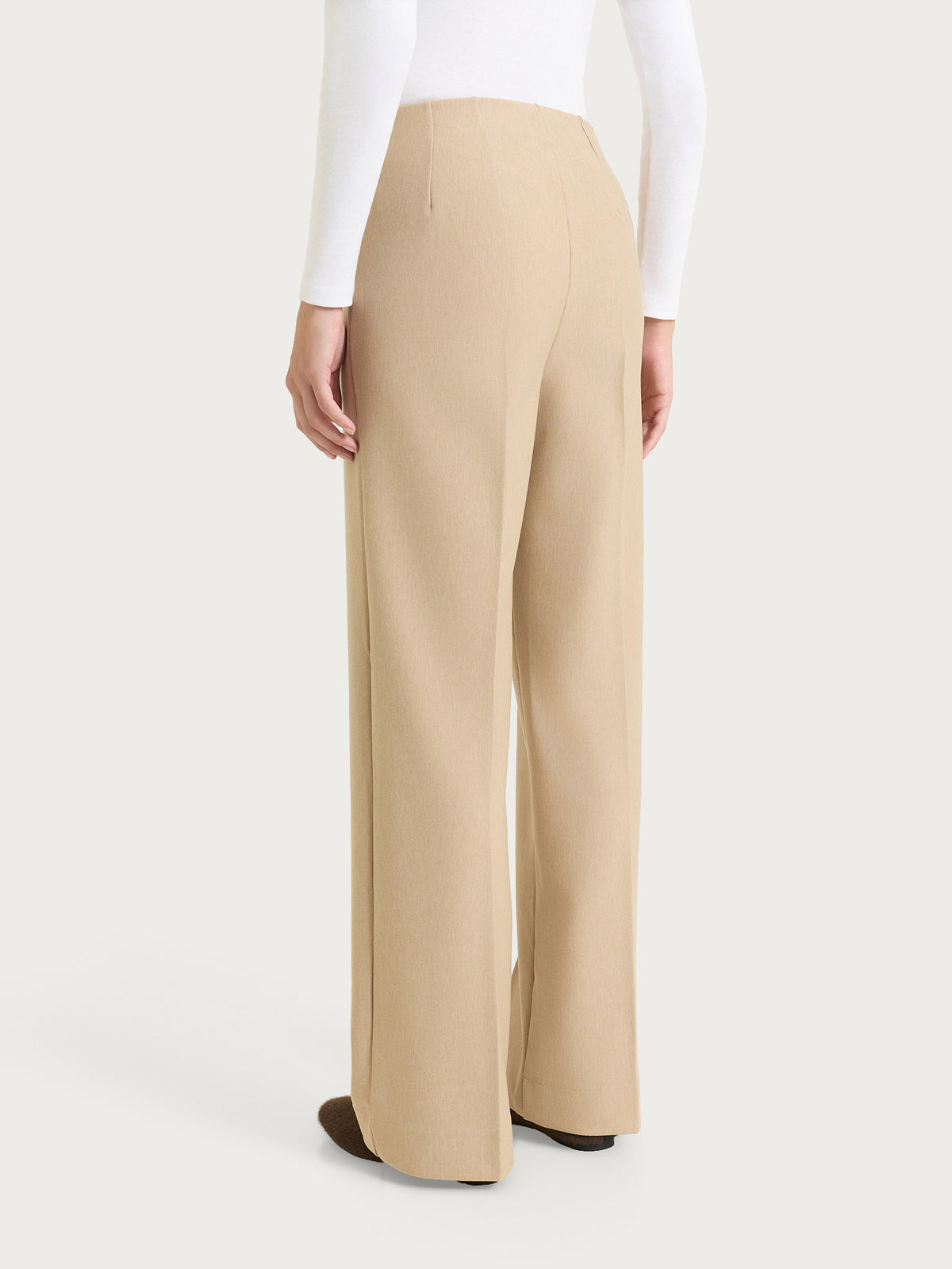 Weite Hose aus Compact Grigi für Damen – Ragno