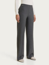 Pantalone ampio in Compact Neri Donna - Ragno
