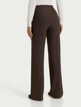 Pantalone ampio in Compact Marroni Donna - Ragno