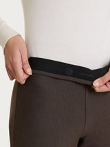 Pantalone ampio in Compact Marroni Donna - Ragno