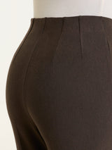 Pantalone ampio in Compact Marroni Donna - Ragno